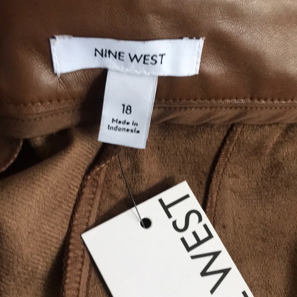 NEW Nine West Pleated Faux Leather Trouser. 18 - Picture 8 of 9